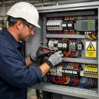 برق ساختمان برق صنعتی دوربین مداربسته و کامپیوتر