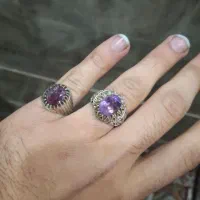 انگشتریاقوتوآمیتیسطبیعی رکابدستساز