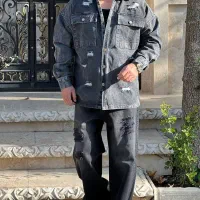 پیراهن کتی جین باکسی|لباس|مشهد, کوه سنگی|دیوار