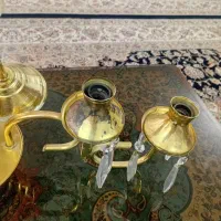 2 شاخه لوستر ساده از جنس آهن