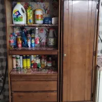 فروش کمد دو تیکه چوبی|جاکفشی، کمد، دراور|تکاب, |دیوار