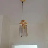 دو عدد لوستر نقره ای|لوستر و چراغ آویز|بروجرد, |دیوار