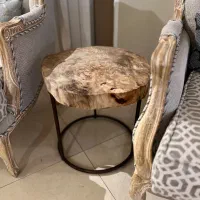 میزعسلی چوب گردو پایه فلزی۲ عدد|مبلمان خانگی و میز عسلی|گرگان, |دیوار