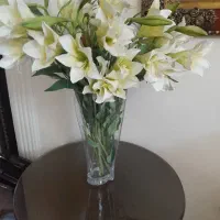 گل با گلدان