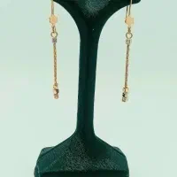 گوشواره آویزی طلای عظیم پور|جواهرات|ارومیه, |دیوار