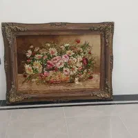 تابلو فرش دستباف خرمن گلها