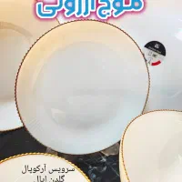 سرویس آرکوپال گلدن اپال کوکونات لب طلا چینی فنجان|ظروف سرو و پذیرایی|قم, زاد|دیوار