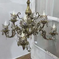 لوستر دو عدد رنگ ثابت و در حد نو|لوستر و چراغ آویز|مشهد, نوید|دیوار