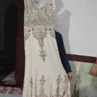 لباس مجلسی کار شده با ساتنی بسیار خوشرنگ و خوش جنس