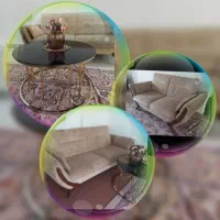 مبل راحتی و میز عسلی