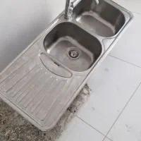 سینک استیل البرز دو لگنه