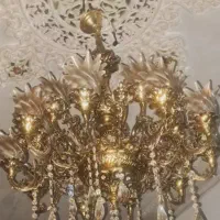 لوستر فرشته بیست لامپی معاوضه با گوشی.پول برنجشه|لوستر و چراغ آویز|همدان, |دیوار