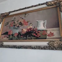 دو عدد تابلو سلطنتی بزرگ|تابلو فرش|خرم‌آباد, |دیوار