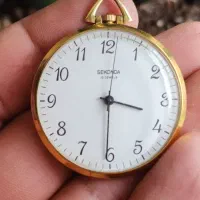 ساعت جیبی کوکی روکش طلا