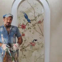 نقاشی ساختمان .هنری و پتینه. دیواری و سقف
