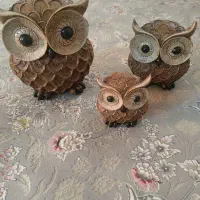 مجسمه 3 تایی جغد