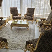 مبلمان سلطنتی ۹ نفره با میز ناهارخوری شیک