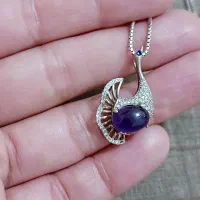 گردن بندفیروزه مرغ آمین نقره ۹۲۵|جواهرات|شیراز, تاچارا|دیوار