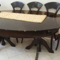 میز ۶ تا ۸ نفره تمیز بدون صندلی|میز و صندلی غذاخوری|تهران, پرستار|دیوار