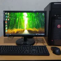 کامپیوتر پرقدرت i5 رم 8 گرافیک 2 مانیتور LED 19