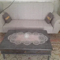 مبل ۷نفره نو همراه بوفه ساعت ایستاده وایینه