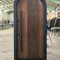 درب ضد سرقت نئوکلاسیک نرده استیل، شیشه ای کد T021|مصالح و تجهیزات ساختمان|آمل, |دیوار