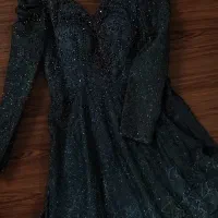 پیراهن پفدار سنگدوزی