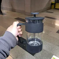 فرنچ پرس پلاستیکی و استیل ۳۸۰ میل و ۶۰۰ دمنوش ساز