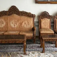 سرویس مبل سلطنتی بهمراه سرویس ناهار|مبلمان خانگی و میز عسلی|اصفهان, خواجو|دیوار
