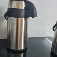 فلاسک چای پمپی در حد نو|قوری، کتری، قهوه‌ساز دستی|قم, زنبیل آباد|دیوار