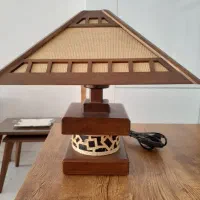 آباژور رومیزی چوبی