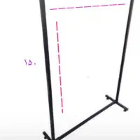 رگال سالنی پروفیلی مشکی۱۲۰ در۱۵۰