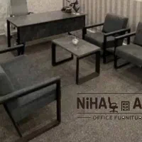 میز کنفرانسی کارگروهی شیشه ای صندلی مبل اداری توری|دفتر کار|چهاردانگه (تهران), |دیوار