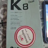 الجی K8 (2017) با حافظهٔ ۱۶ گیگابایت