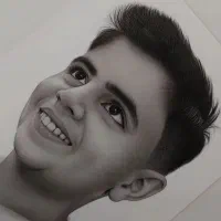 طراحی چهره سیاهقلم