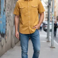 کتان آستین کوتاه