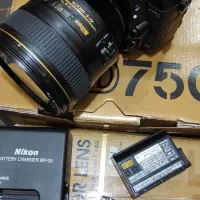 دوربین نیکون d750 لنز نیکون 85 f1.4 نانو
