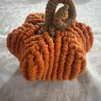 کدو مکرومه دکور پاییزی