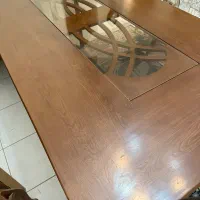 میز ناهارخوری ۹ نفره تمام چوب طرحدار|میز و صندلی غذاخوری|تهران, پرستار|دیوار