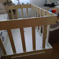 تخت خواب دو نفره همراه توشک