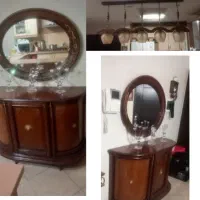 آیینه کنسول لوسترچوبی تزیینی دکوری آنتیک ظرف حراجی