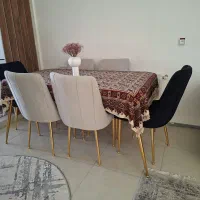 مبل ومیز نهارخوری همراه با جلومبلی