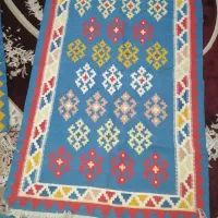 گلیم دست بافت بانخ پشم 1در1 نیم