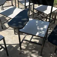صندلی تک نفره فلزی