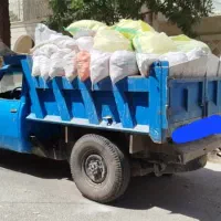 حمل نخاله با نیسان با کارگر وپخش مصالح ساختمانی