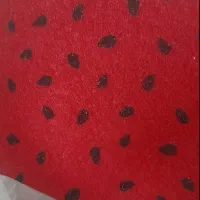 دو طاقه نمد یلدایــی در رنگ قرمز هندونه و رنگ زرد