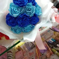 دسته گل روبانی سفارشی|گل مصنوعی|شهریار, شهریار|دیوار