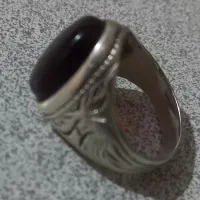 انگشتر نقره مردانه قلم کاری شده