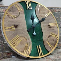 ساعت چوب رزین