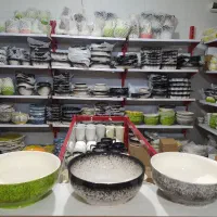 کاسه بزرگ دو نفره چینی رنگی